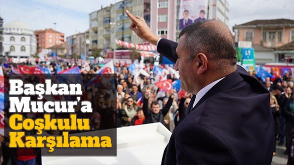 MHP İl Başkanı Burhan Mucur'a Alaçam'da coşkulu karşılama